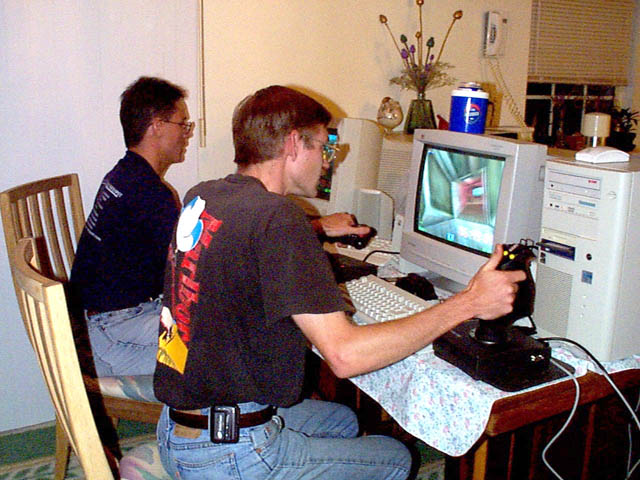 Careful Randy !  Don't shake the table too much, I would hate for that can of beer to drop in the middle of your keyboard.
